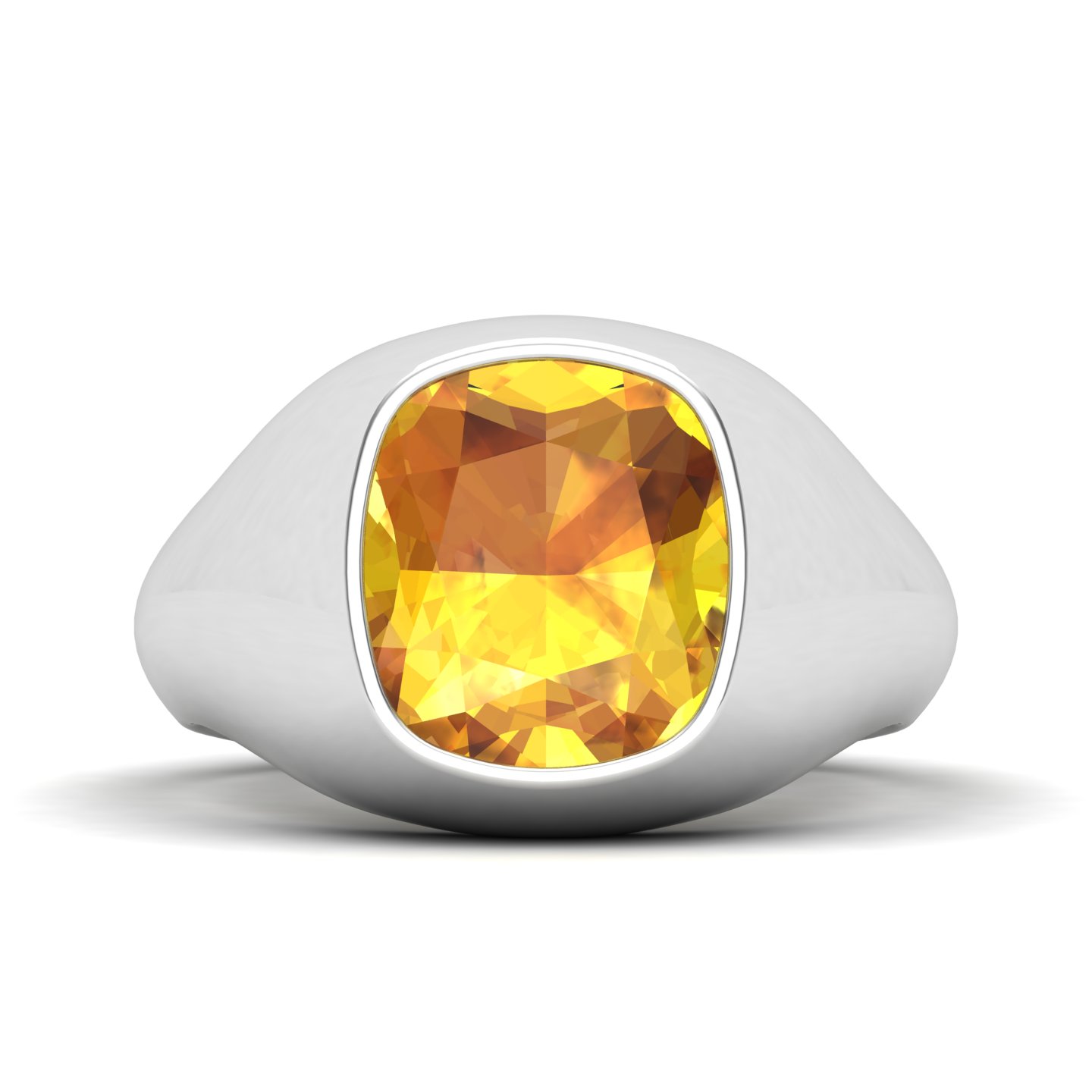 Cradle Serenity Yellow Sapphire Ring