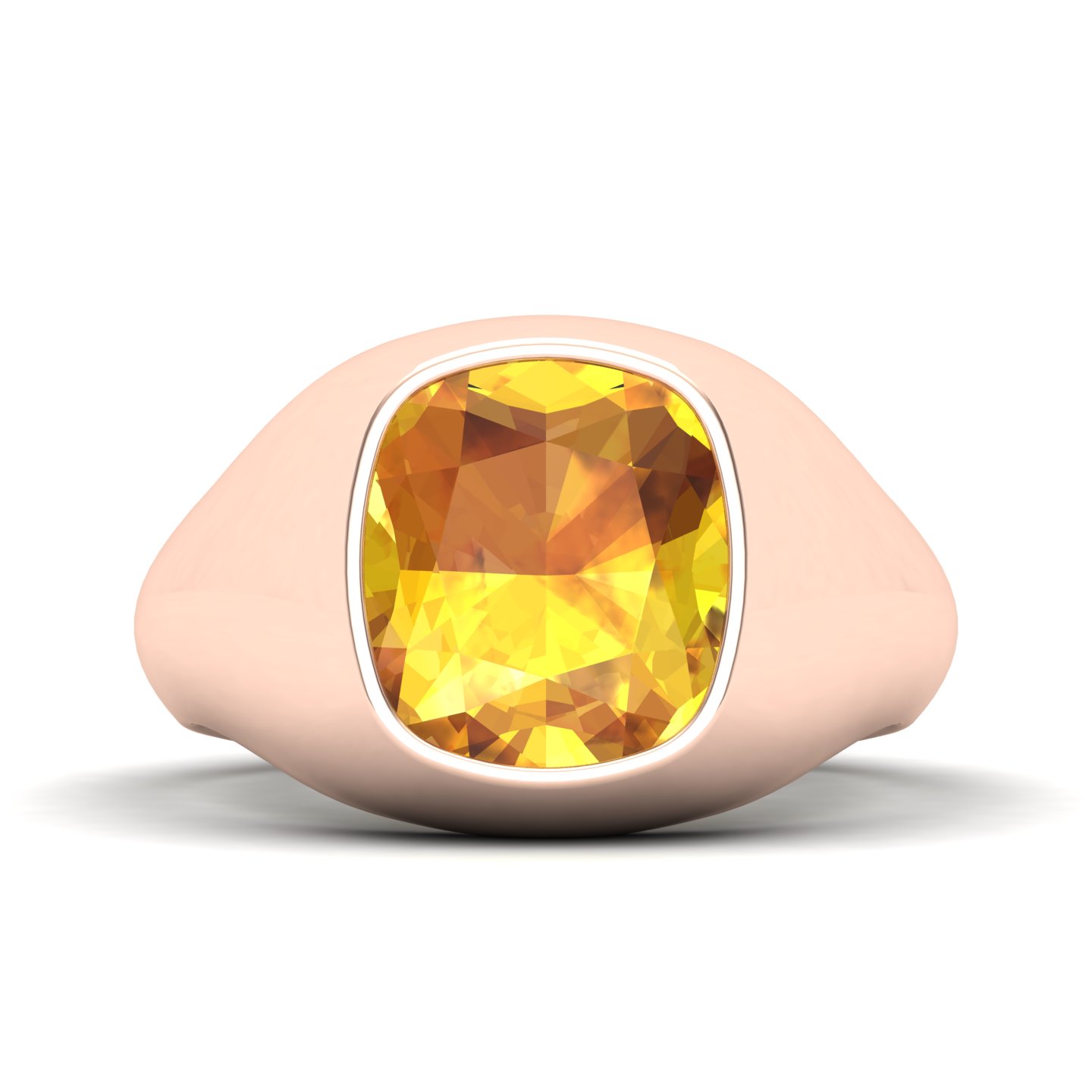 Cradle Serenity Yellow Sapphire Ring