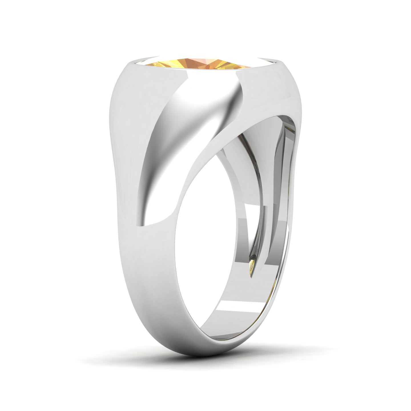 Cradle Serenity Yellow Sapphire Ring