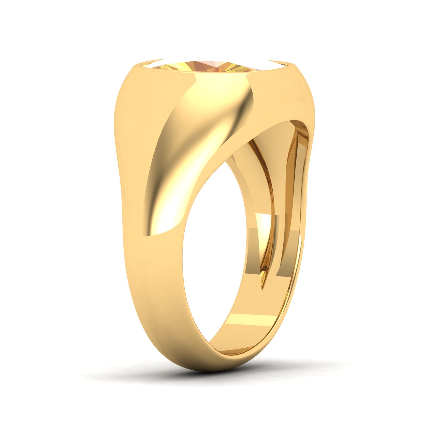 Cradle Serenity Yellow Sapphire Ring