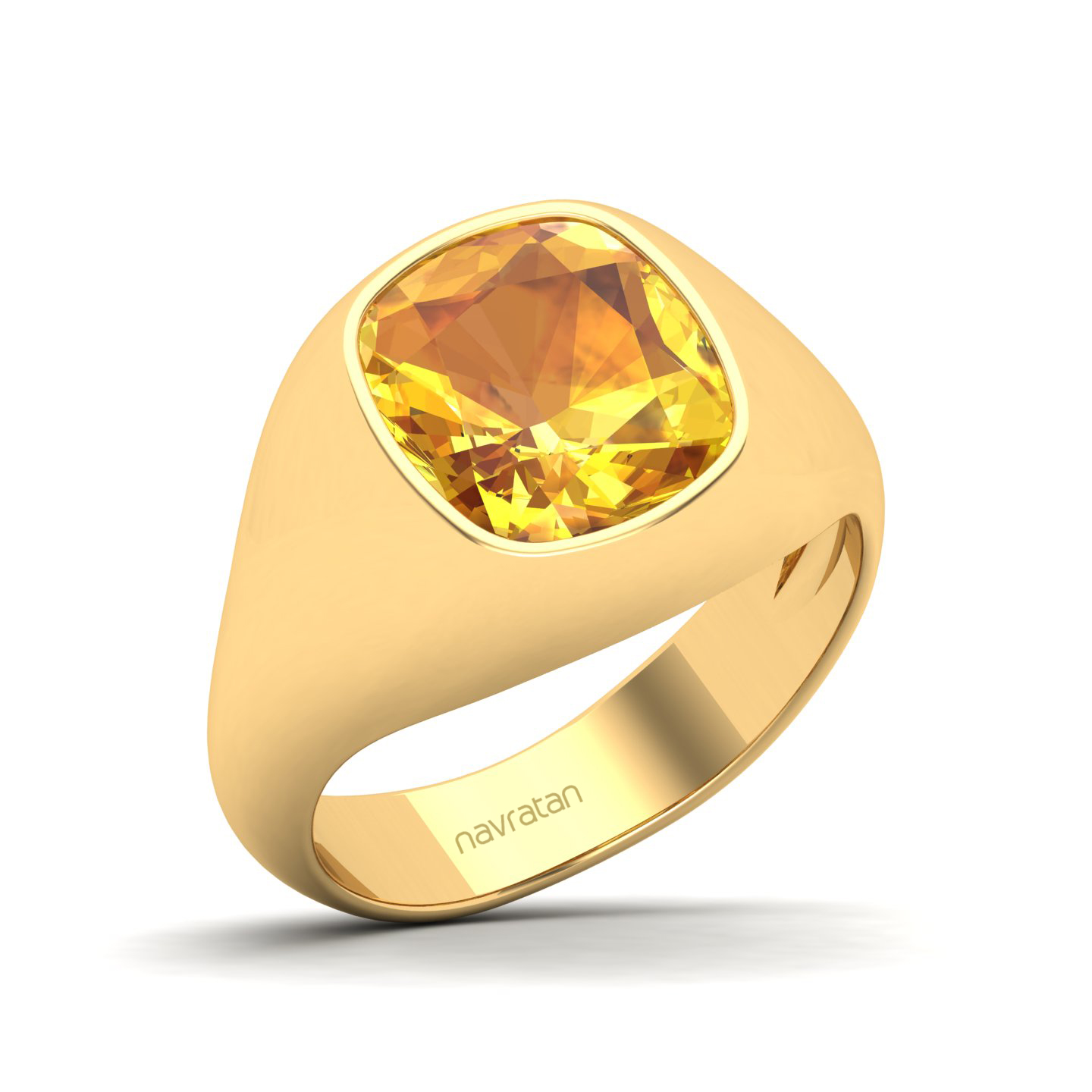 Cradle Serenity Yellow Sapphire Ring