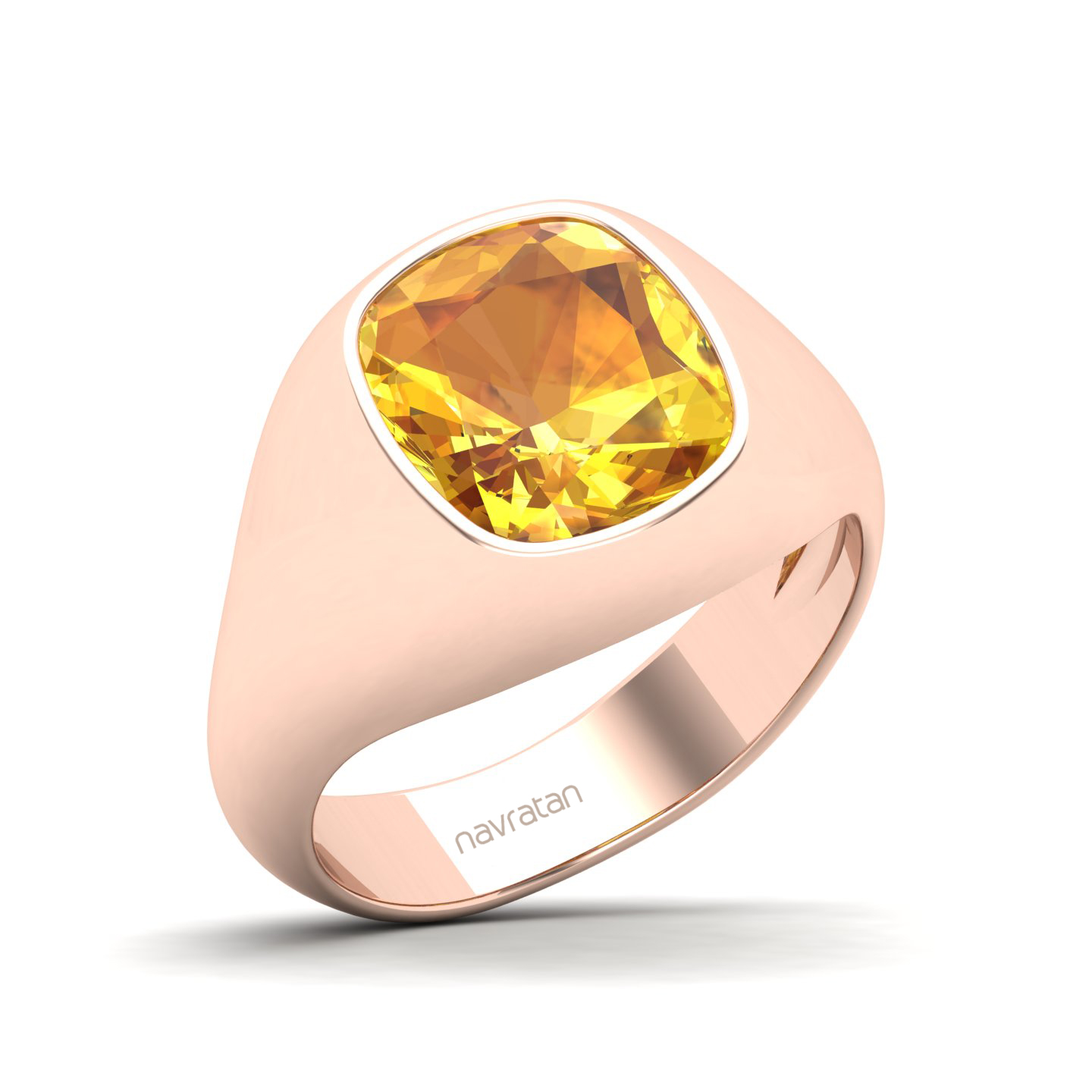 Cradle Serenity Yellow Sapphire Ring