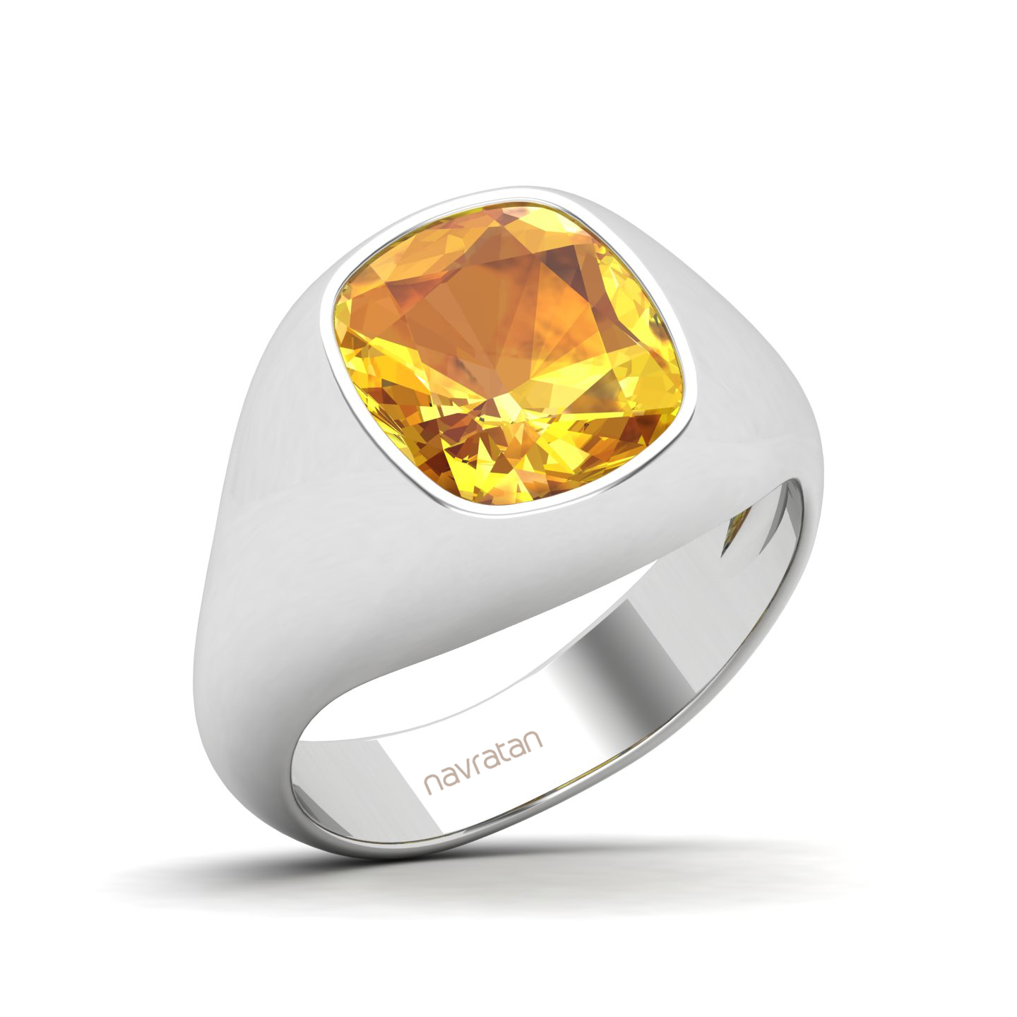 Cradle Serenity Yellow Sapphire Ring