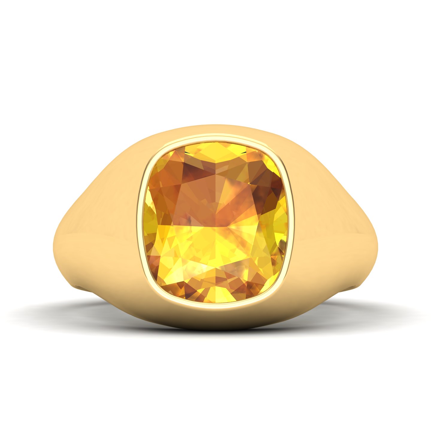 Cradle Serenity Yellow Sapphire Ring