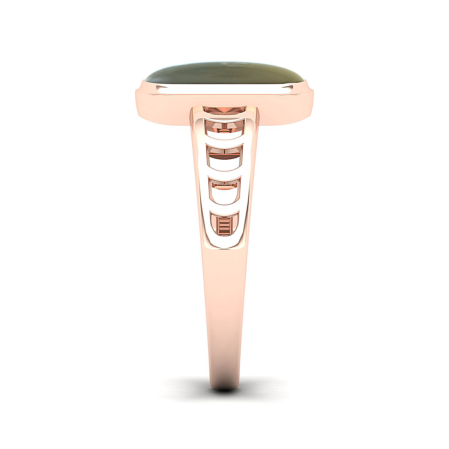 Cynosure of geometical design Cat's eye ring