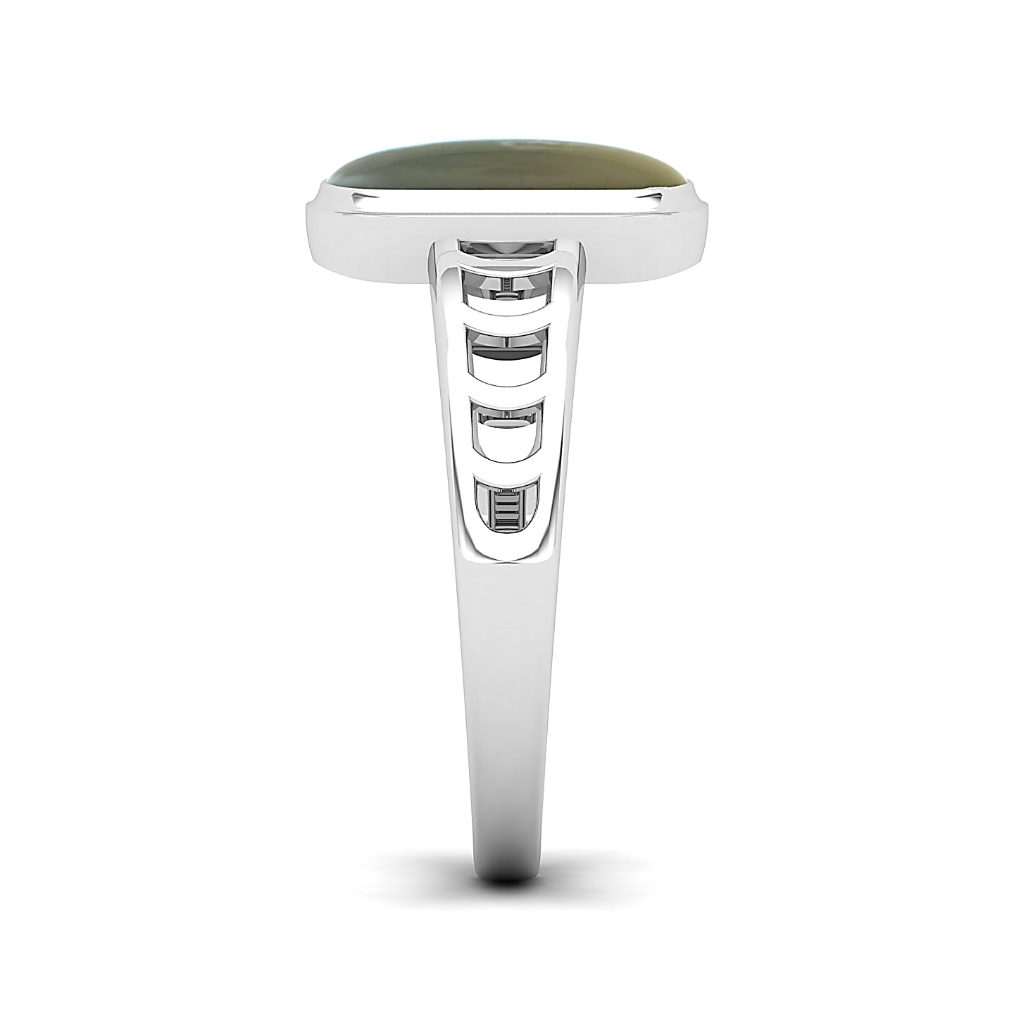 Cynosure of geometical design Cat's eye ring
