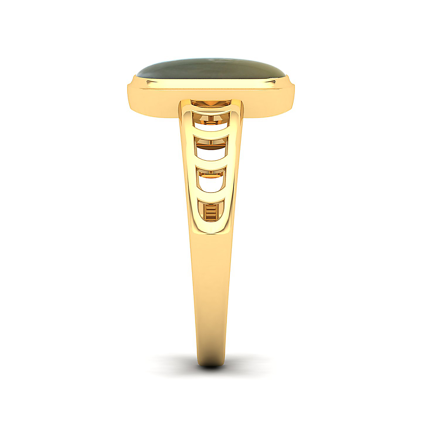 Cynosure of geometical design Cat's eye ring