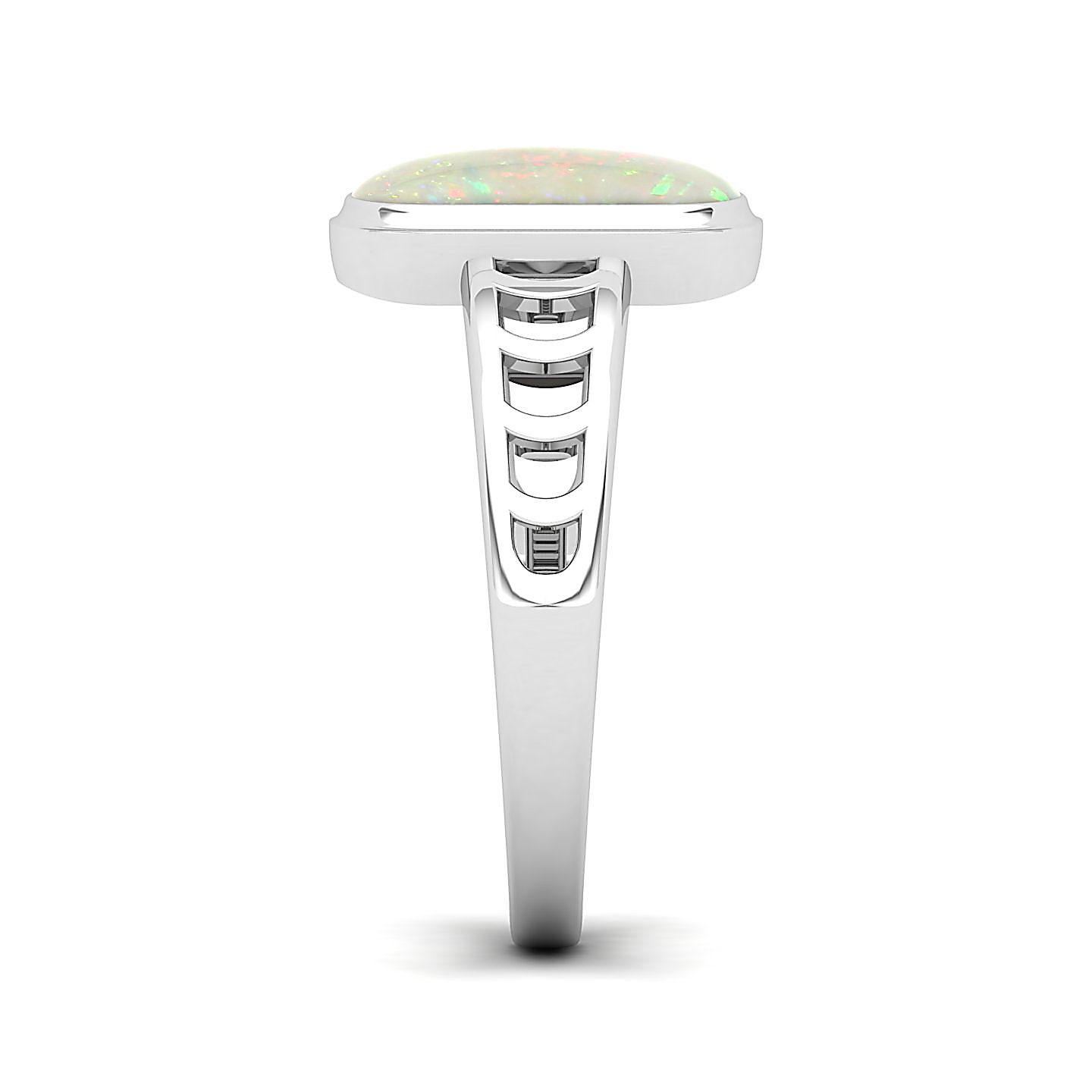 Cynosure of geometical design Opal ring