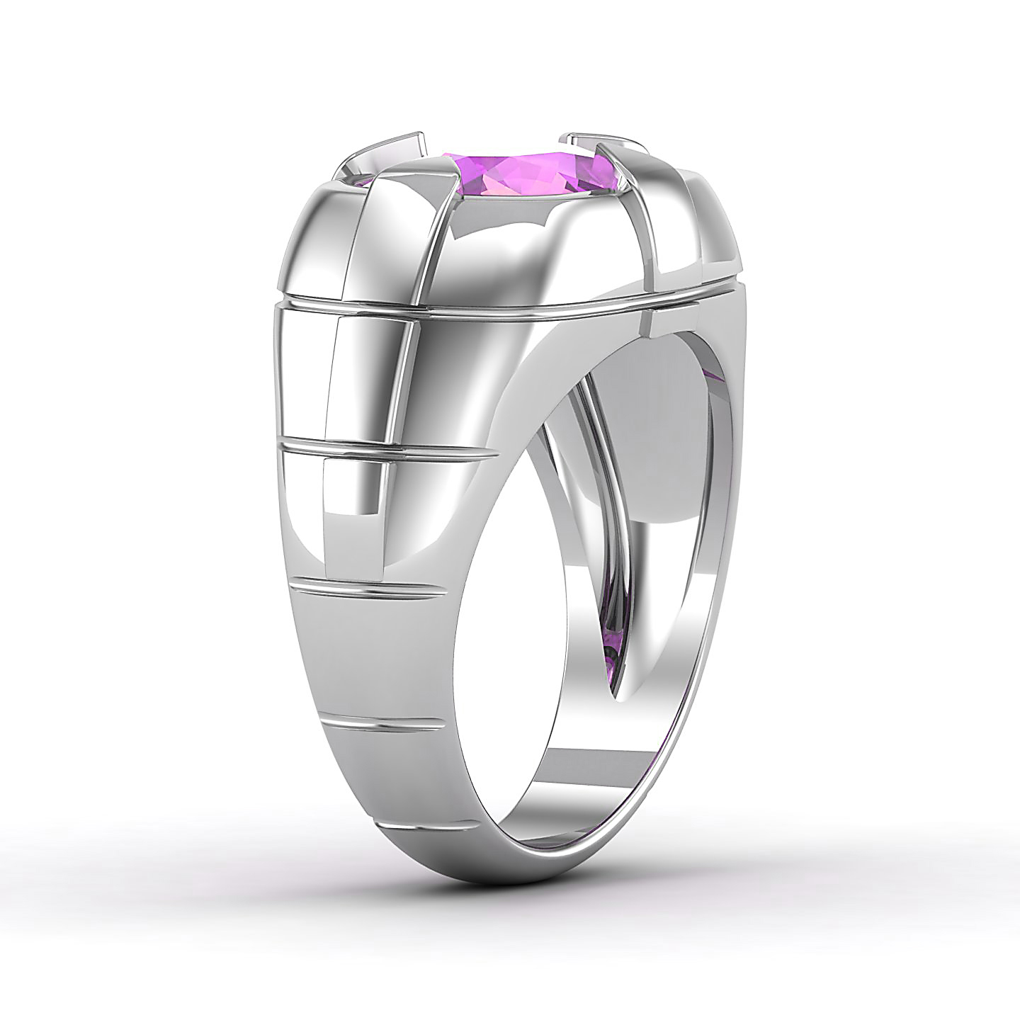 Dawn's Embrace Pink sapphire ring