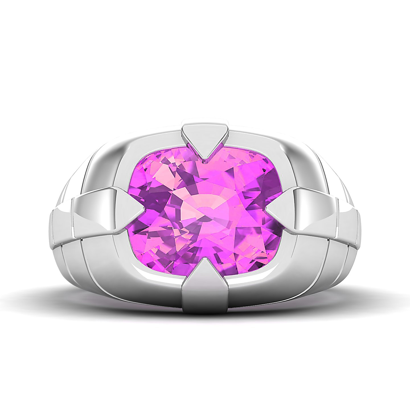 Dawn's Embrace Pink sapphire ring