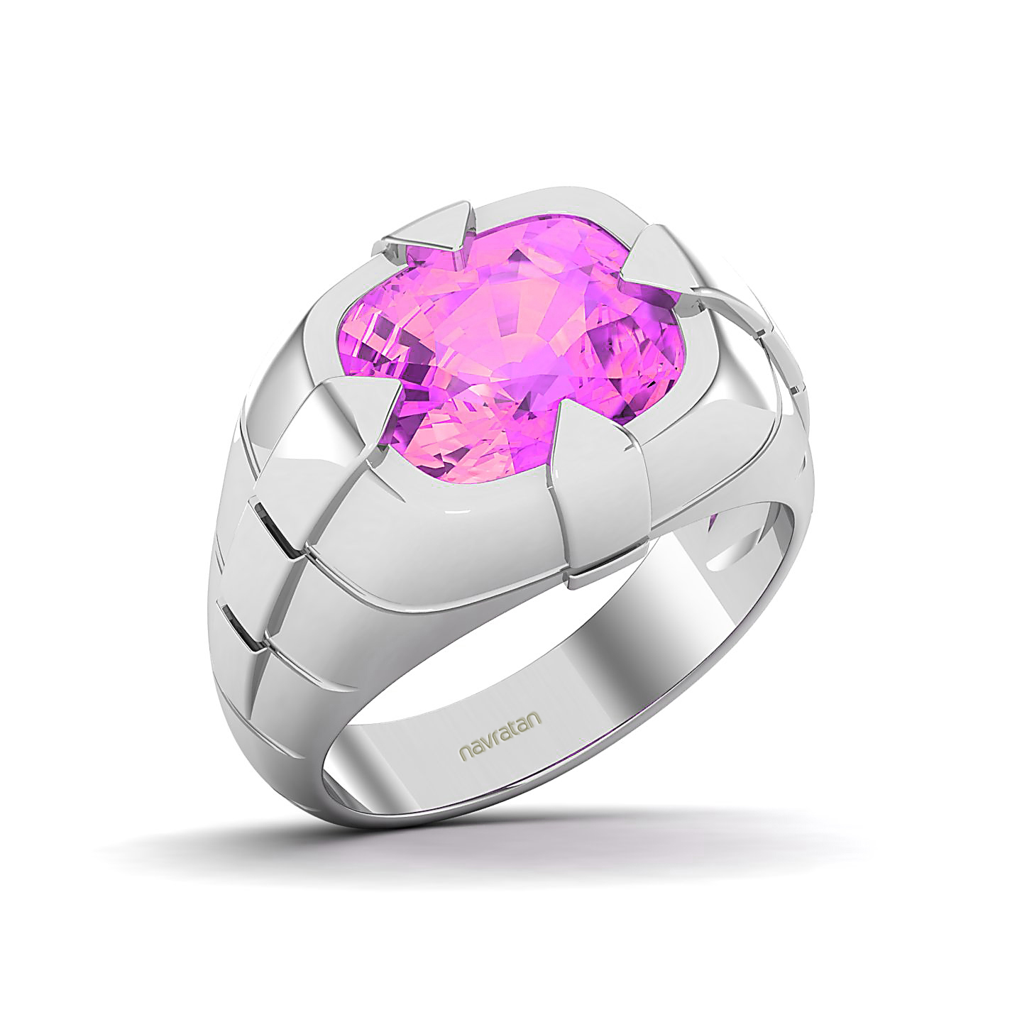Dawn's Embrace Pink sapphire ring
