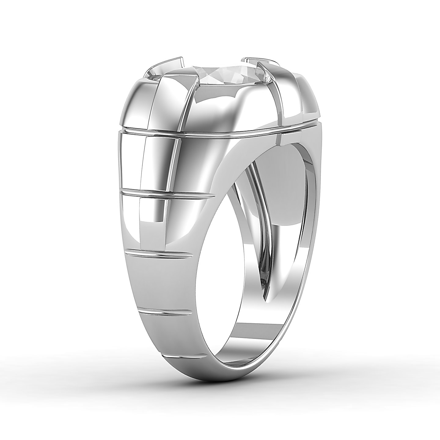 Dawn's Embrace White sapphire ring