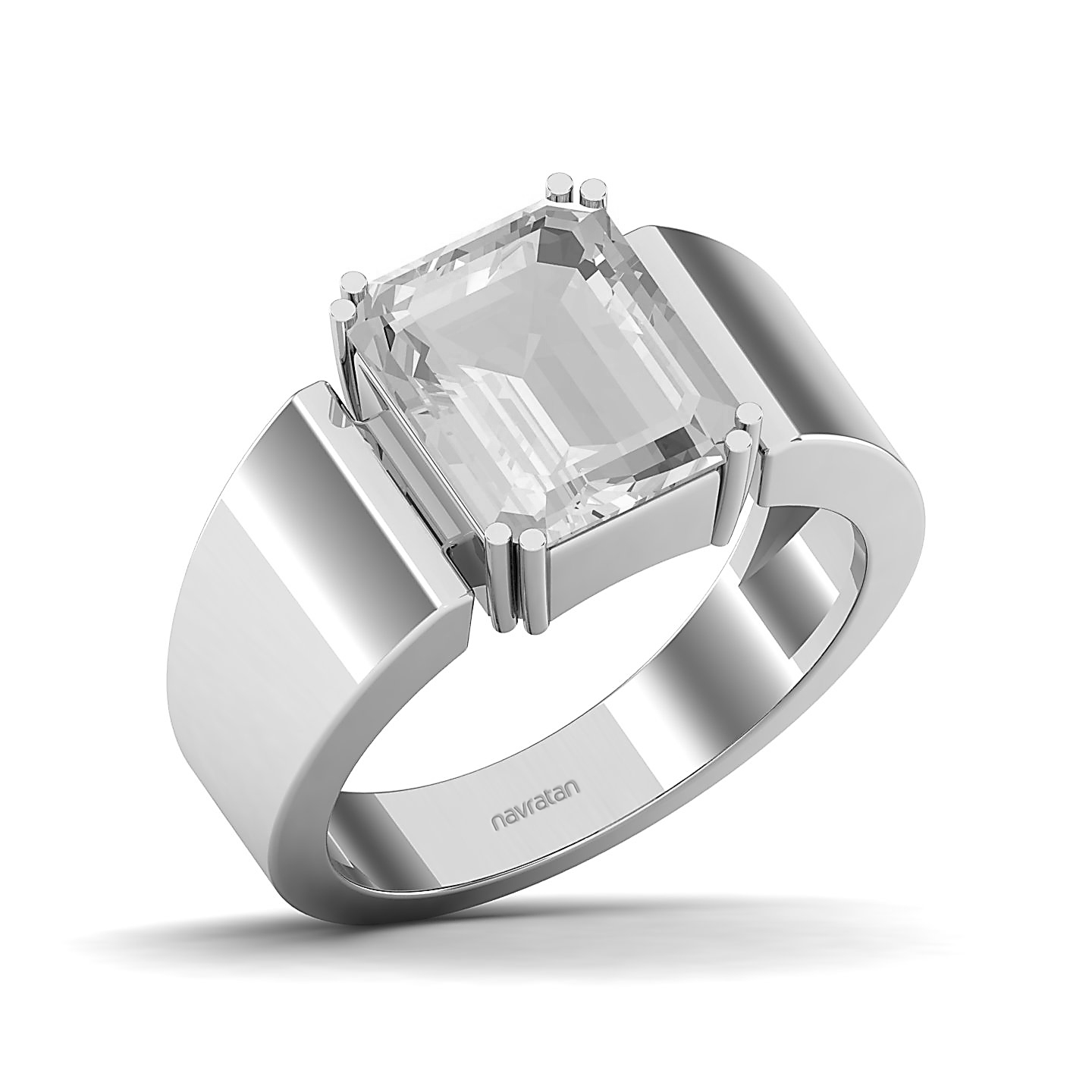 Dewdrop Blush White sapphire ring