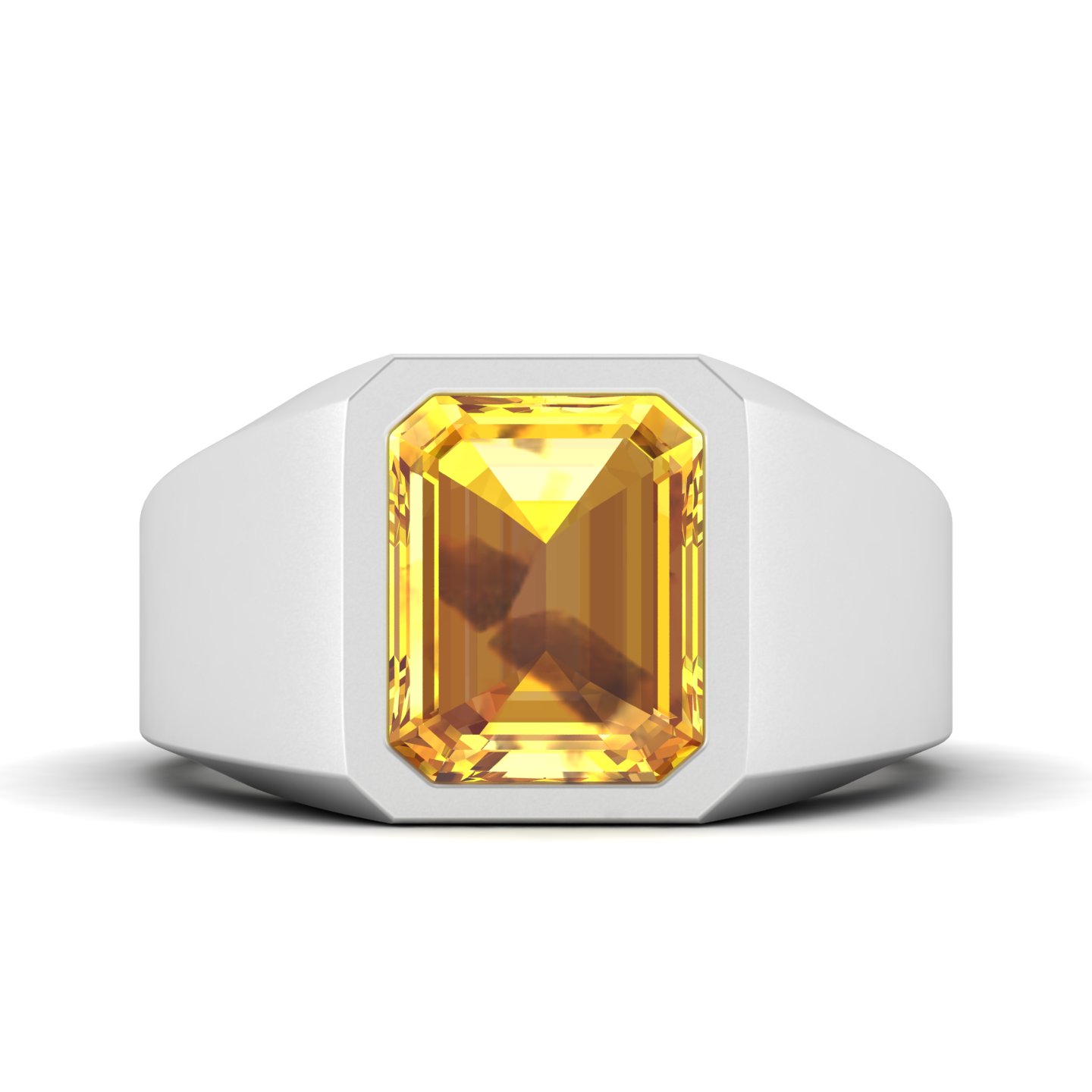 Divine Sunshine Yellow Sapphire Ring