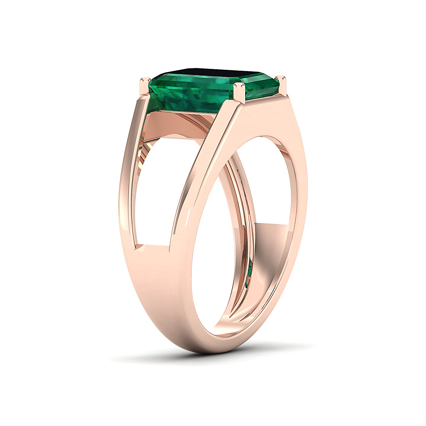 Eternal Emerald Gold Rings