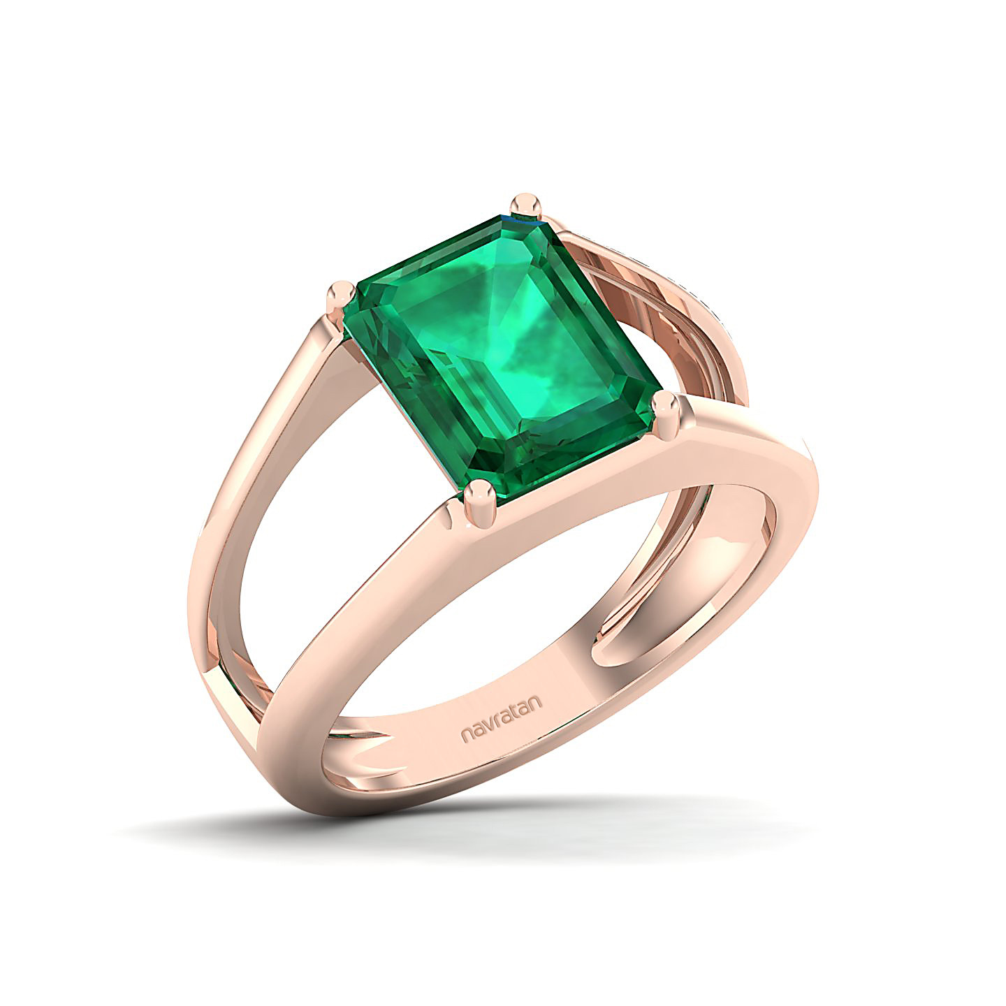 Eternal Emerald Gold Rings