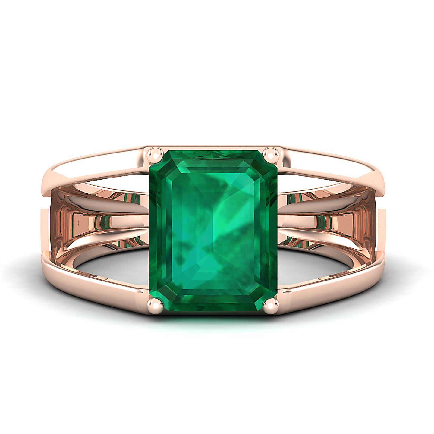 Eternal Emerald Gold Rings