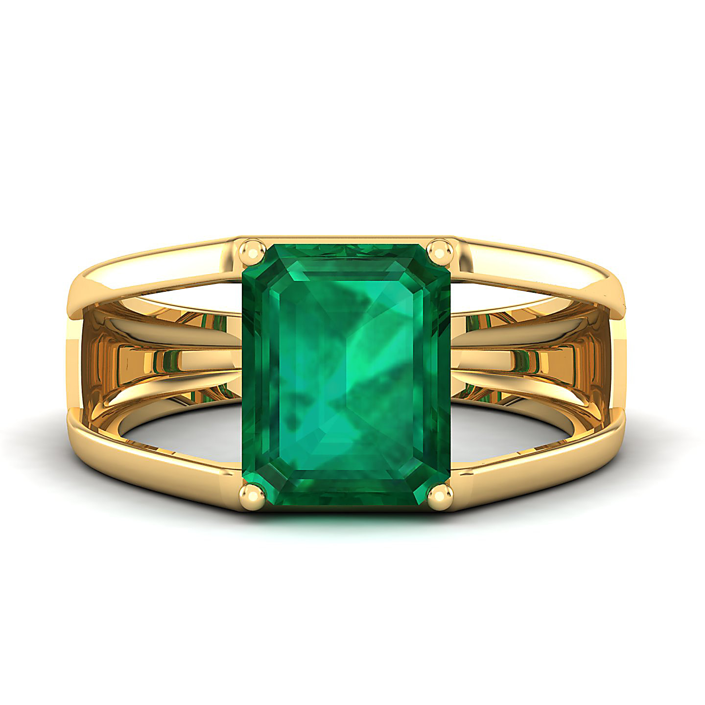 Eternal Emerald Gold Rings