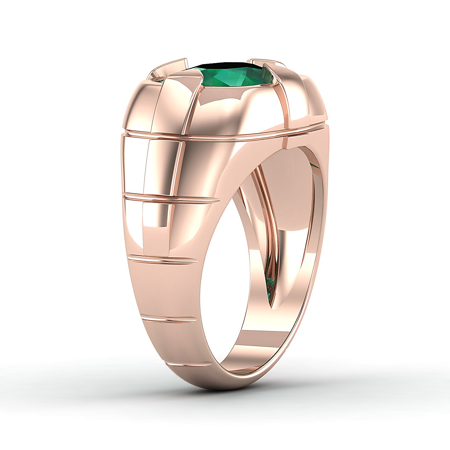 The Entrancing Emerald Gold Ring