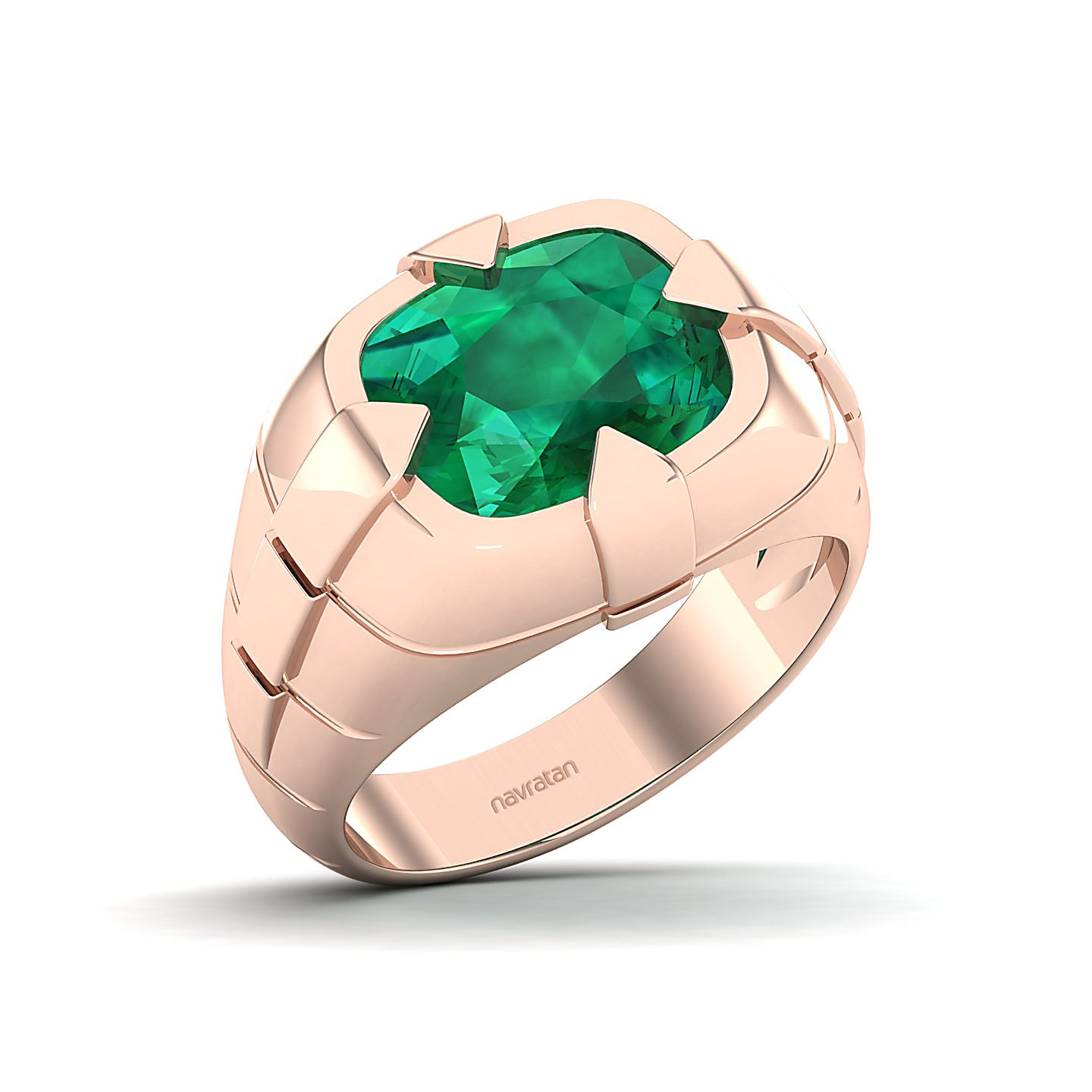 The Entrancing Emerald Gold Ring