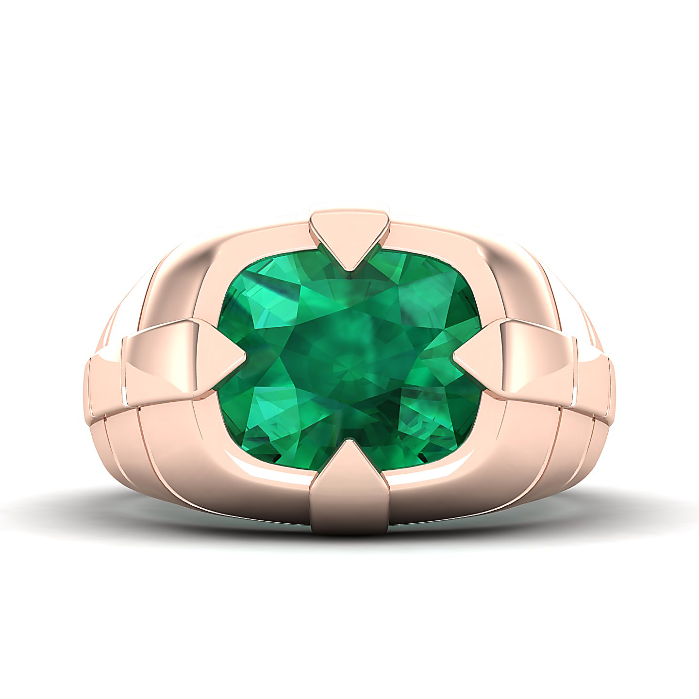 The Entrancing Emerald Gold Ring