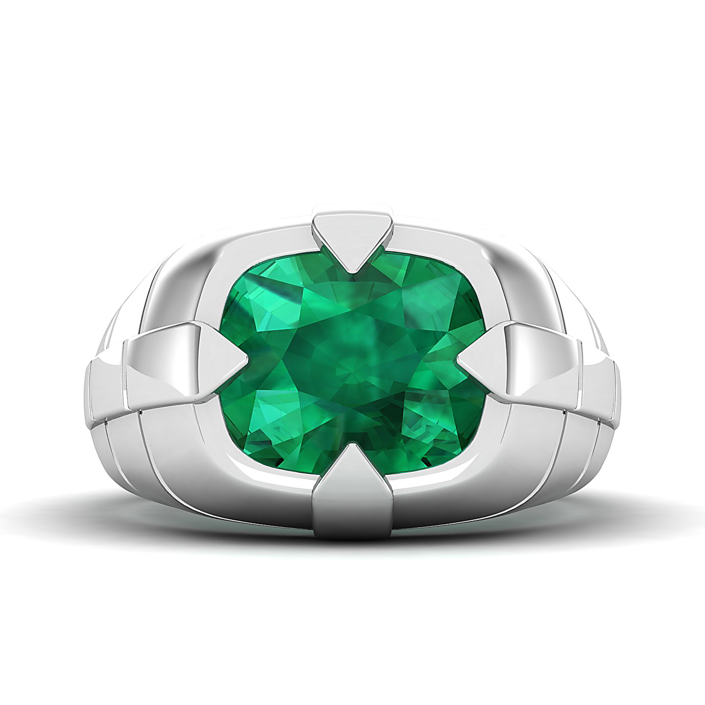 The Entrancing Emerald Gold Ring