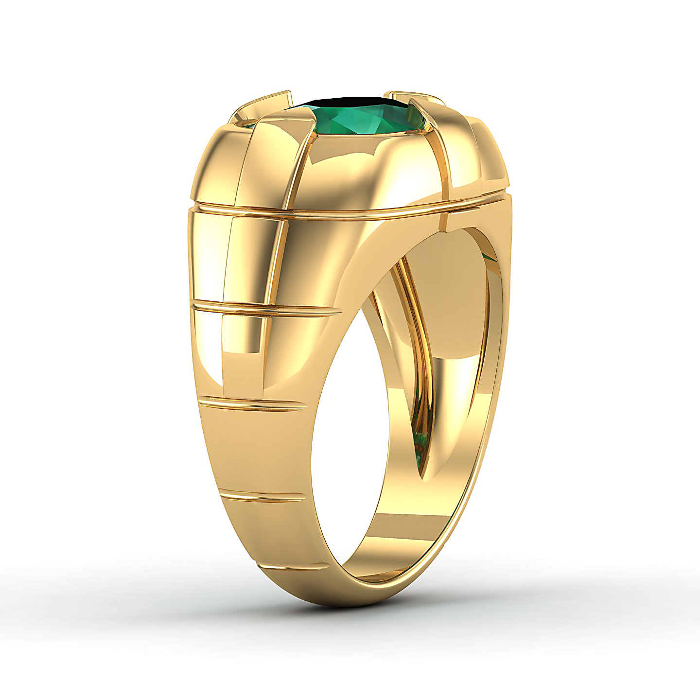 The Entrancing Emerald Gold Ring