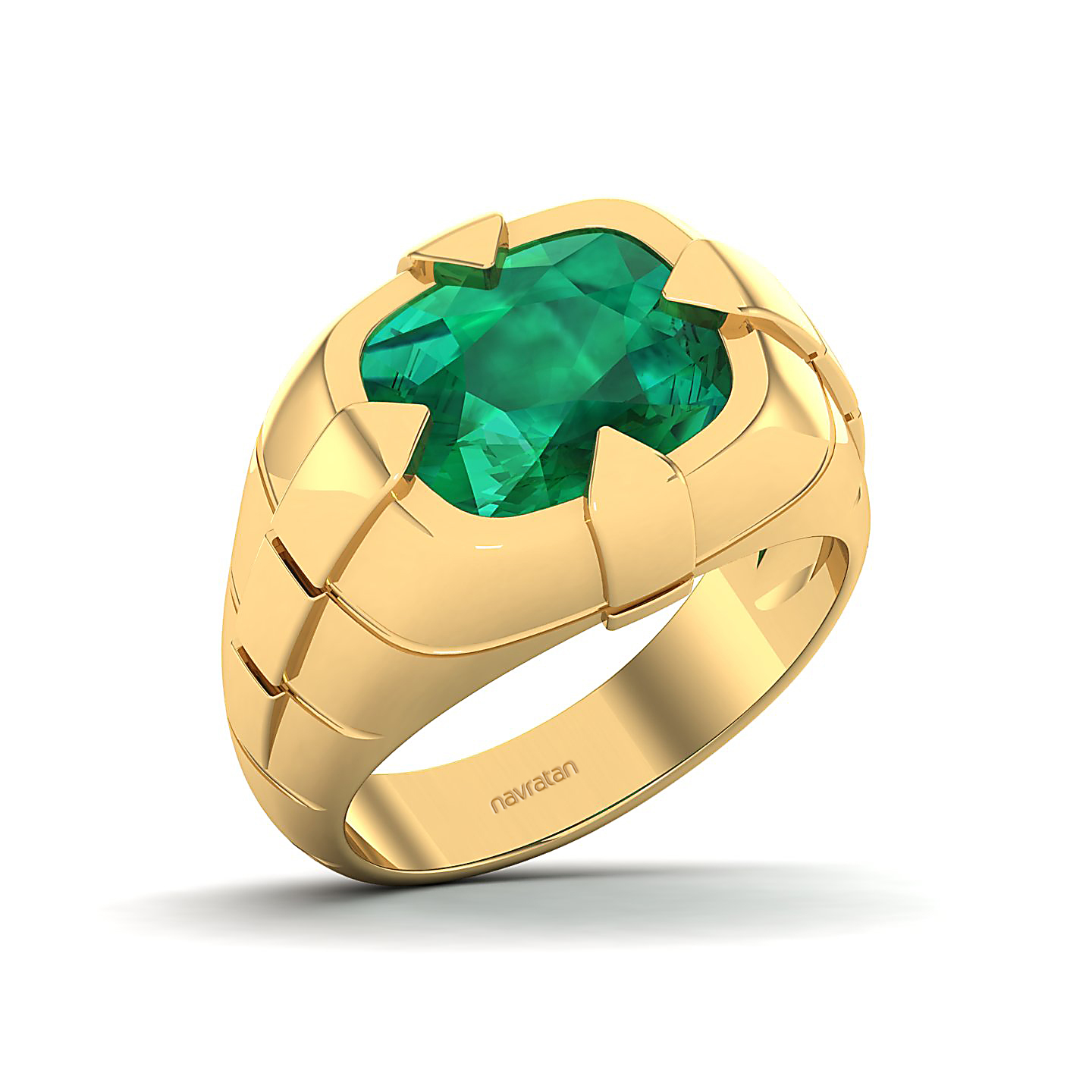 The Entrancing Emerald Gold Ring