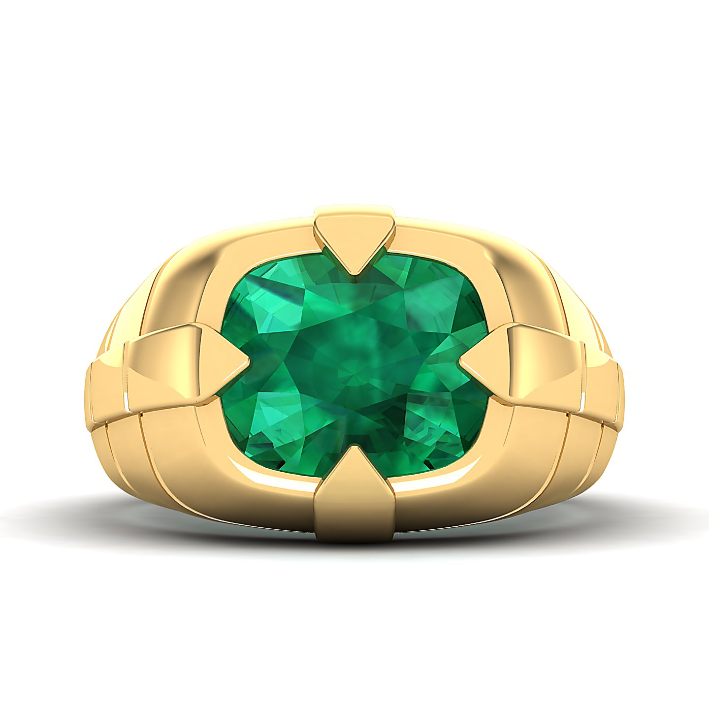 The Entrancing Emerald Gold Ring