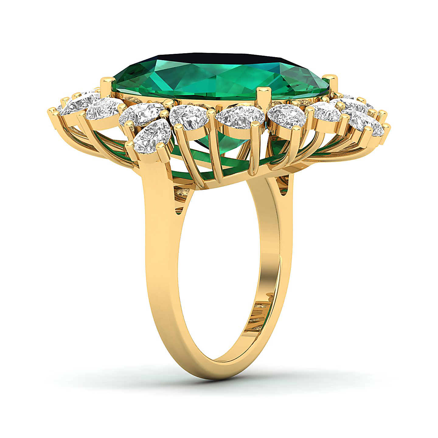 Artistry Art Deco Emerald Ring