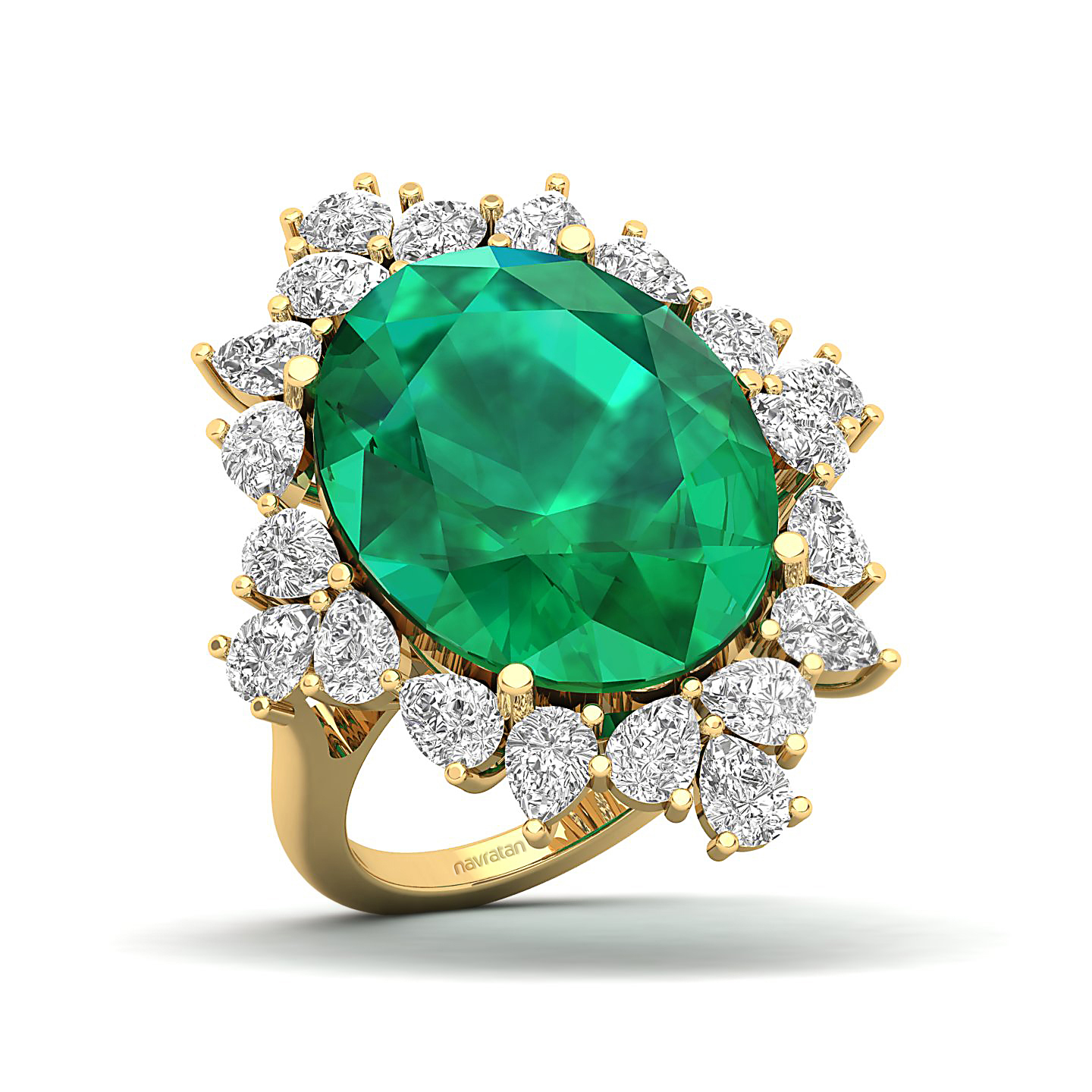 Artistry Art Deco Emerald Ring
