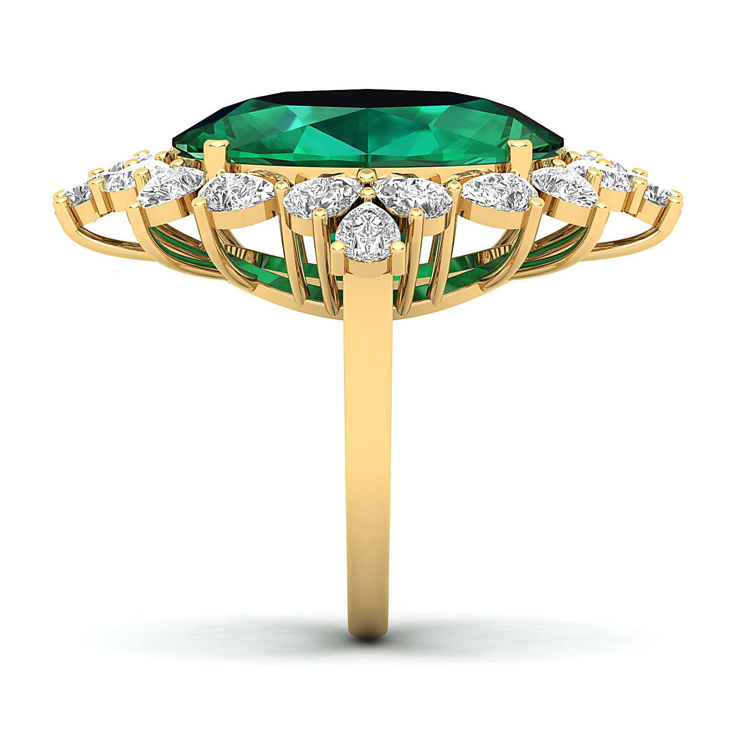 Artistry Art Deco Emerald Ring