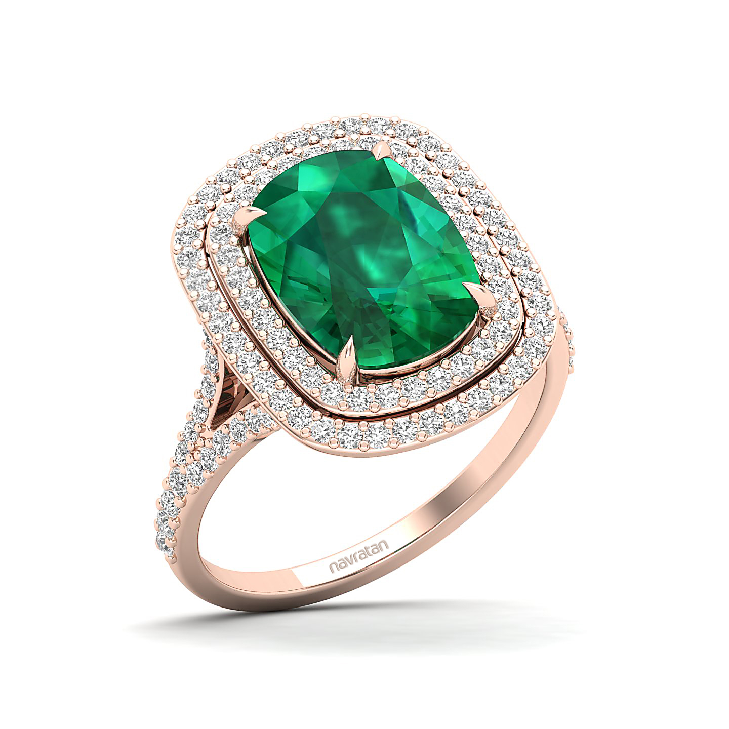 The Sunshine Prolonges Emerald Ring