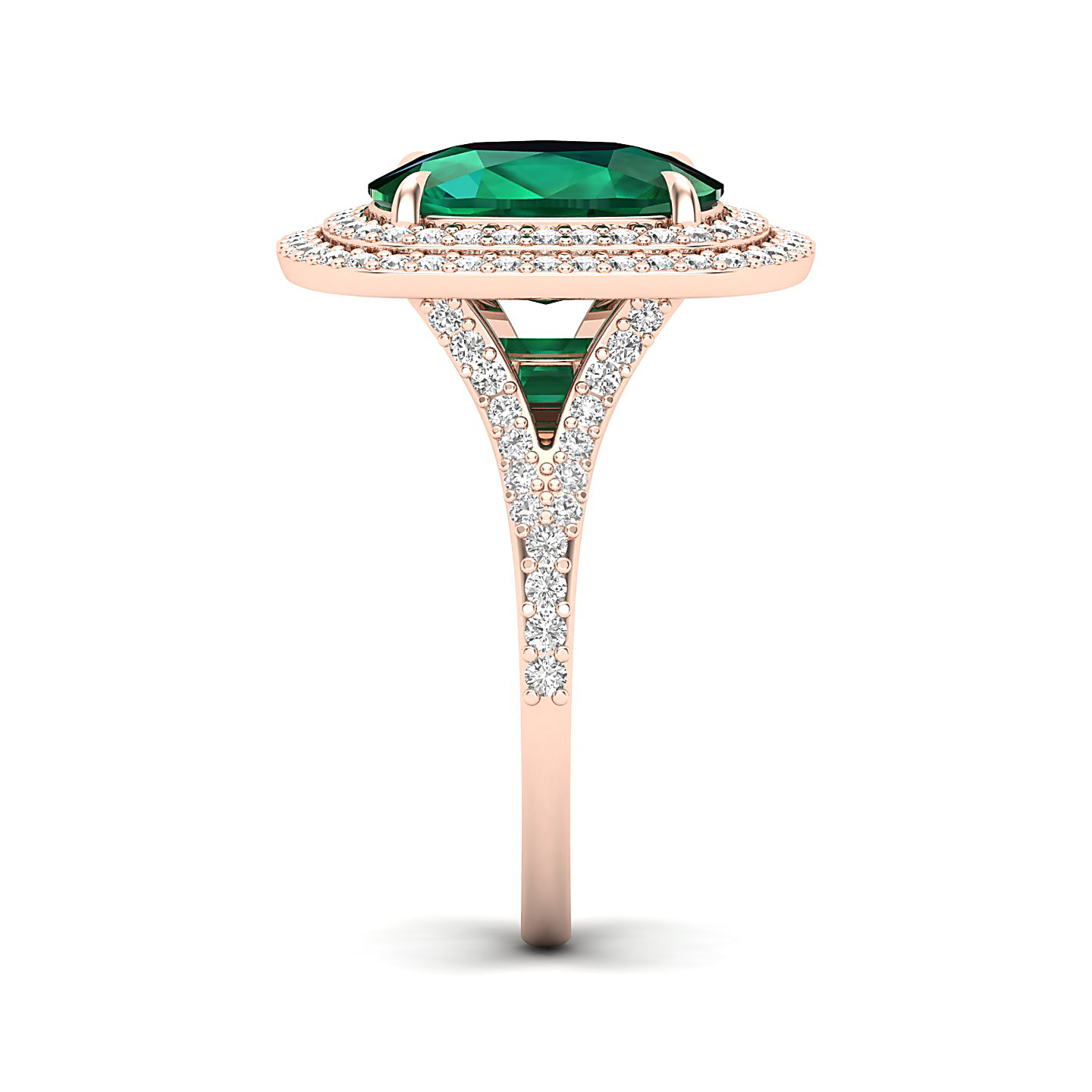 The Sunshine Prolonges Emerald Ring