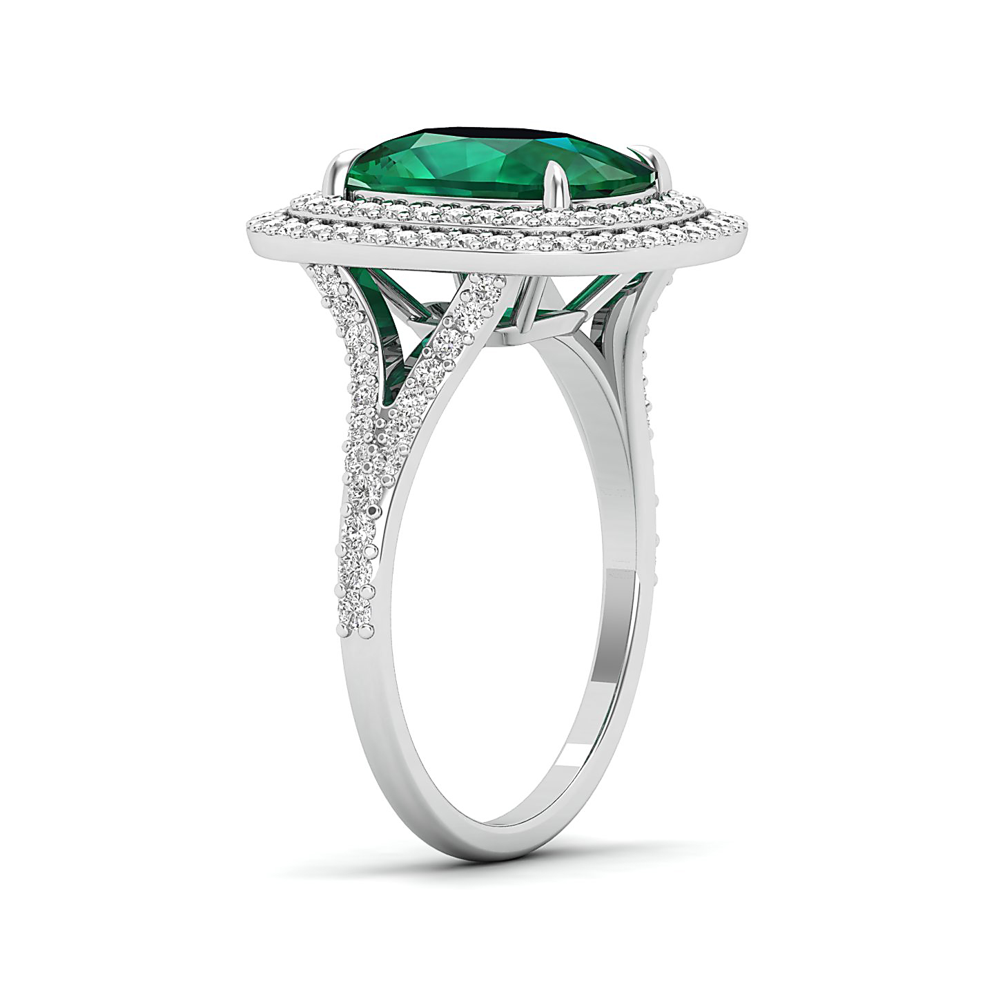 The Sunshine Prolonges Emerald Ring