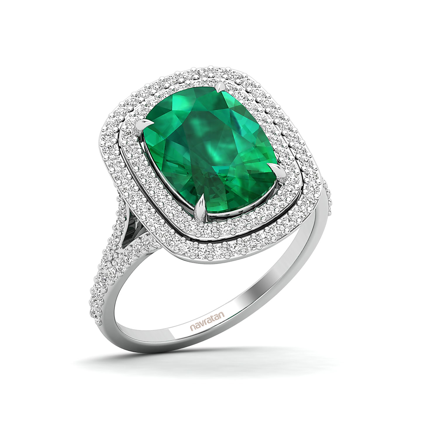 The Sunshine Prolonges Emerald Ring