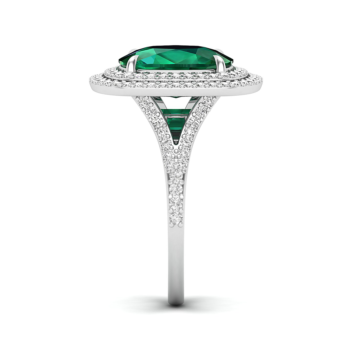 The Sunshine Prolonges Emerald Ring