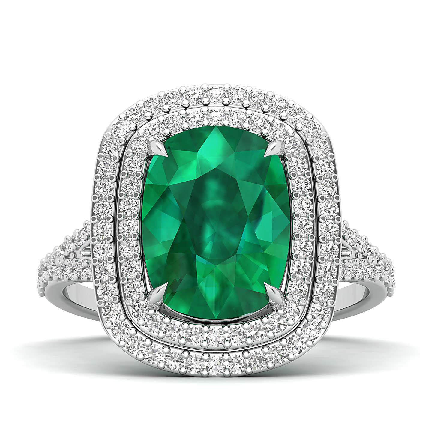 The Sunshine Prolonges Emerald Ring
