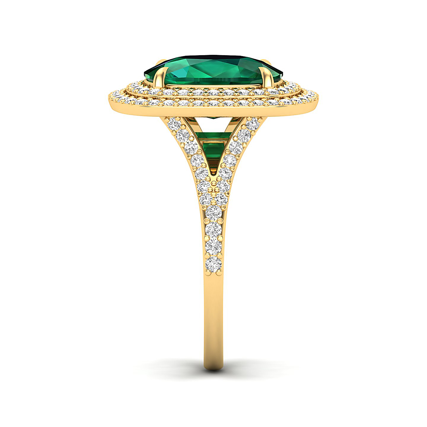 The Sunshine Prolonges Emerald Ring