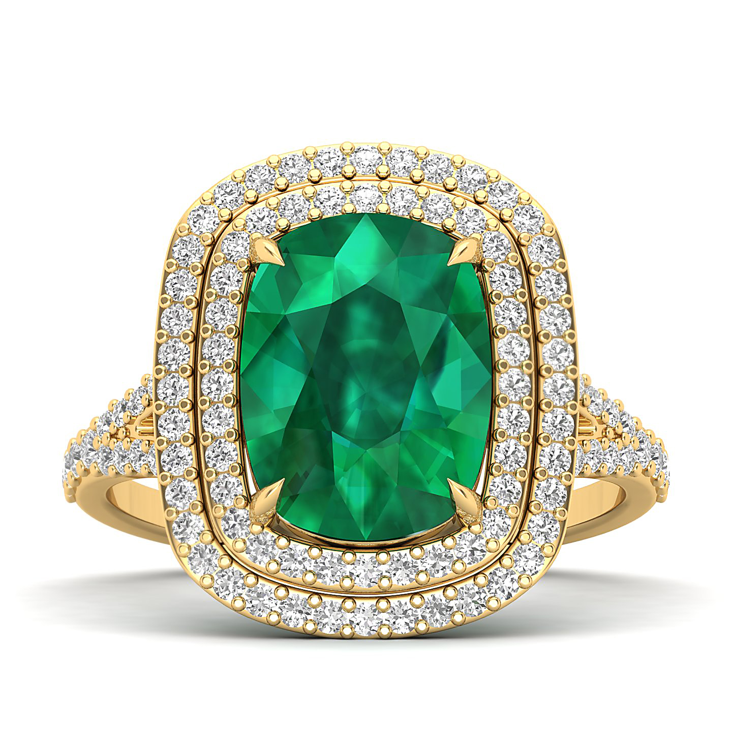 The Sunshine Prolonges Emerald Ring