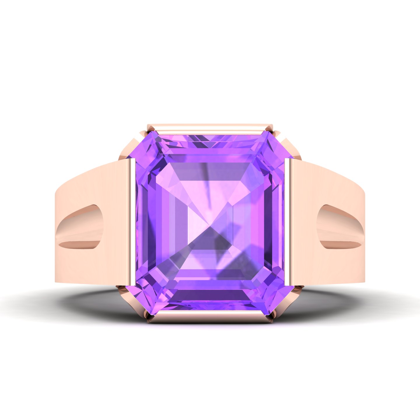 Embrace Solitude Amethyst Ring