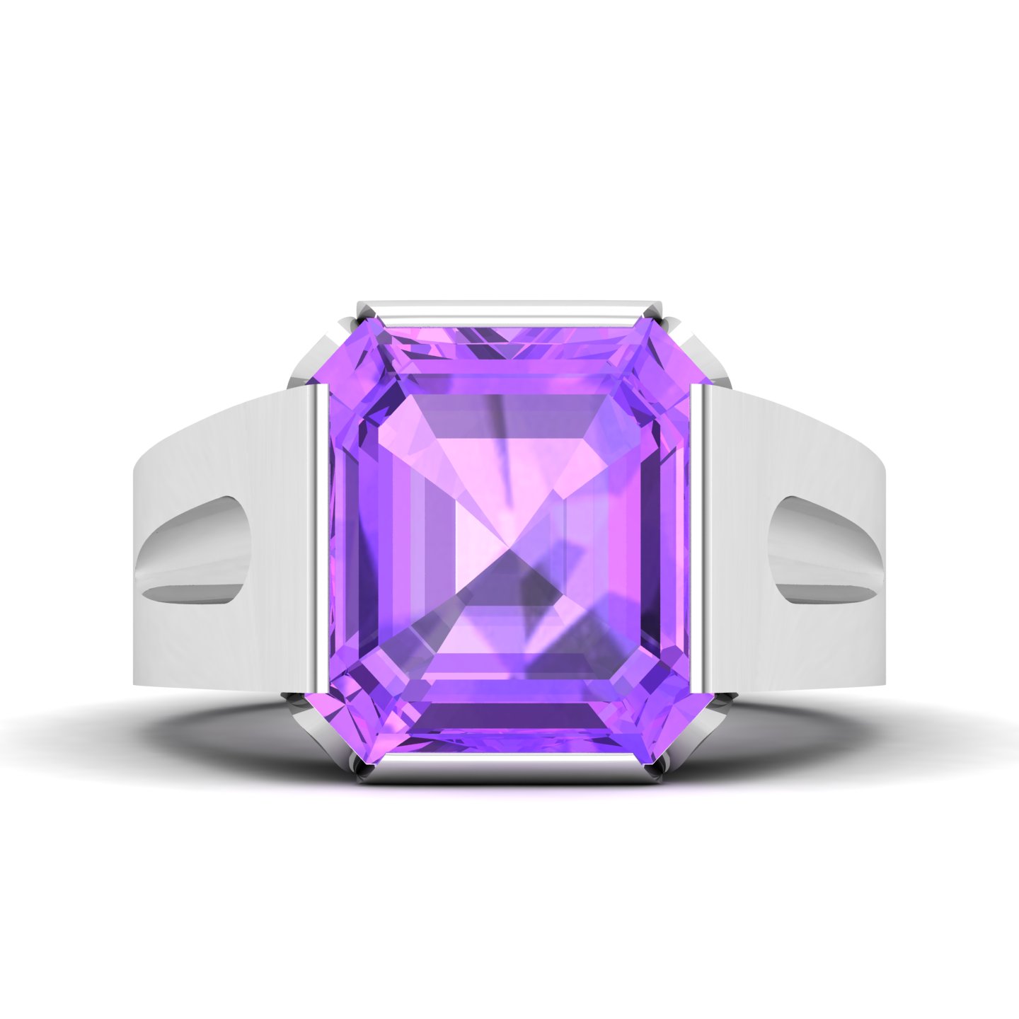 Embrace Solitude Amethyst Ring