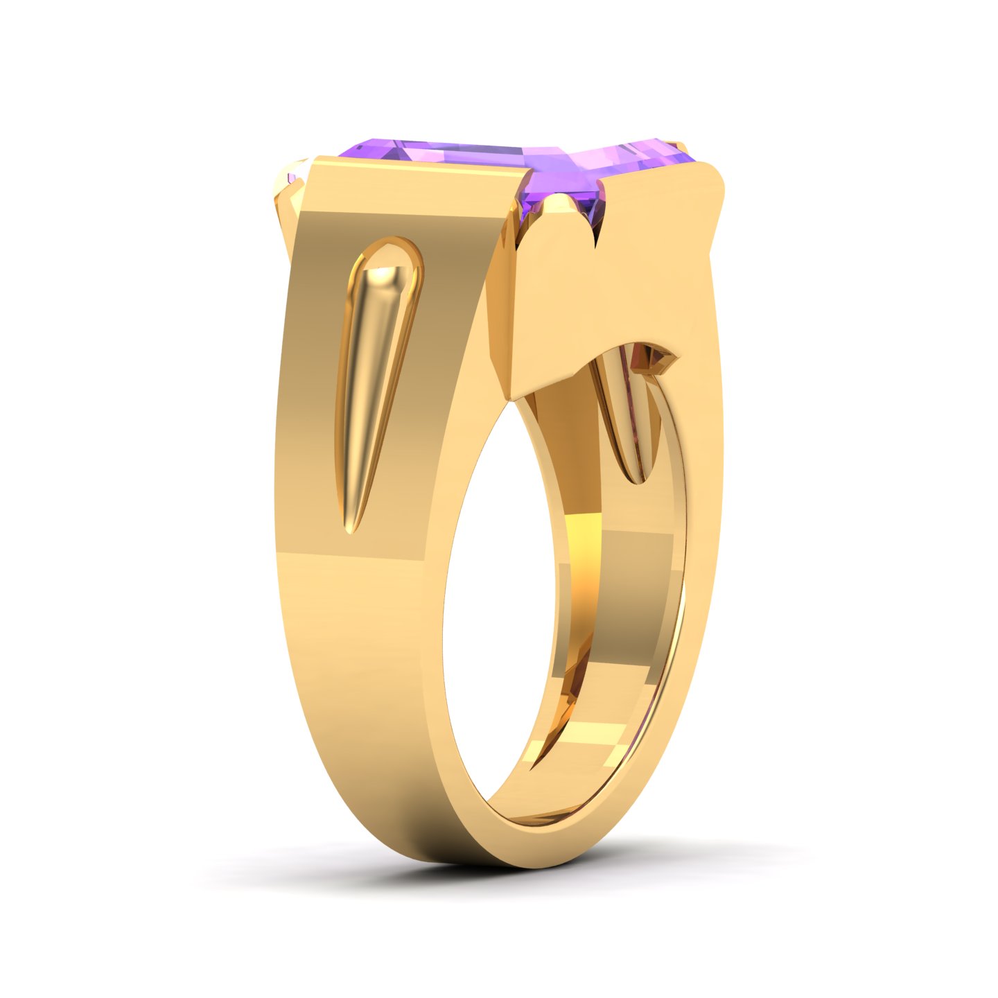 Embrace Solitude Amethyst Ring