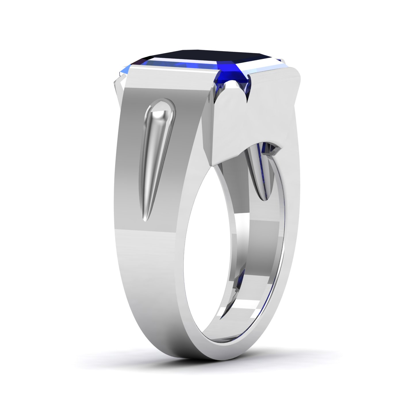 Embrace Solitude Blue sapphire Ring