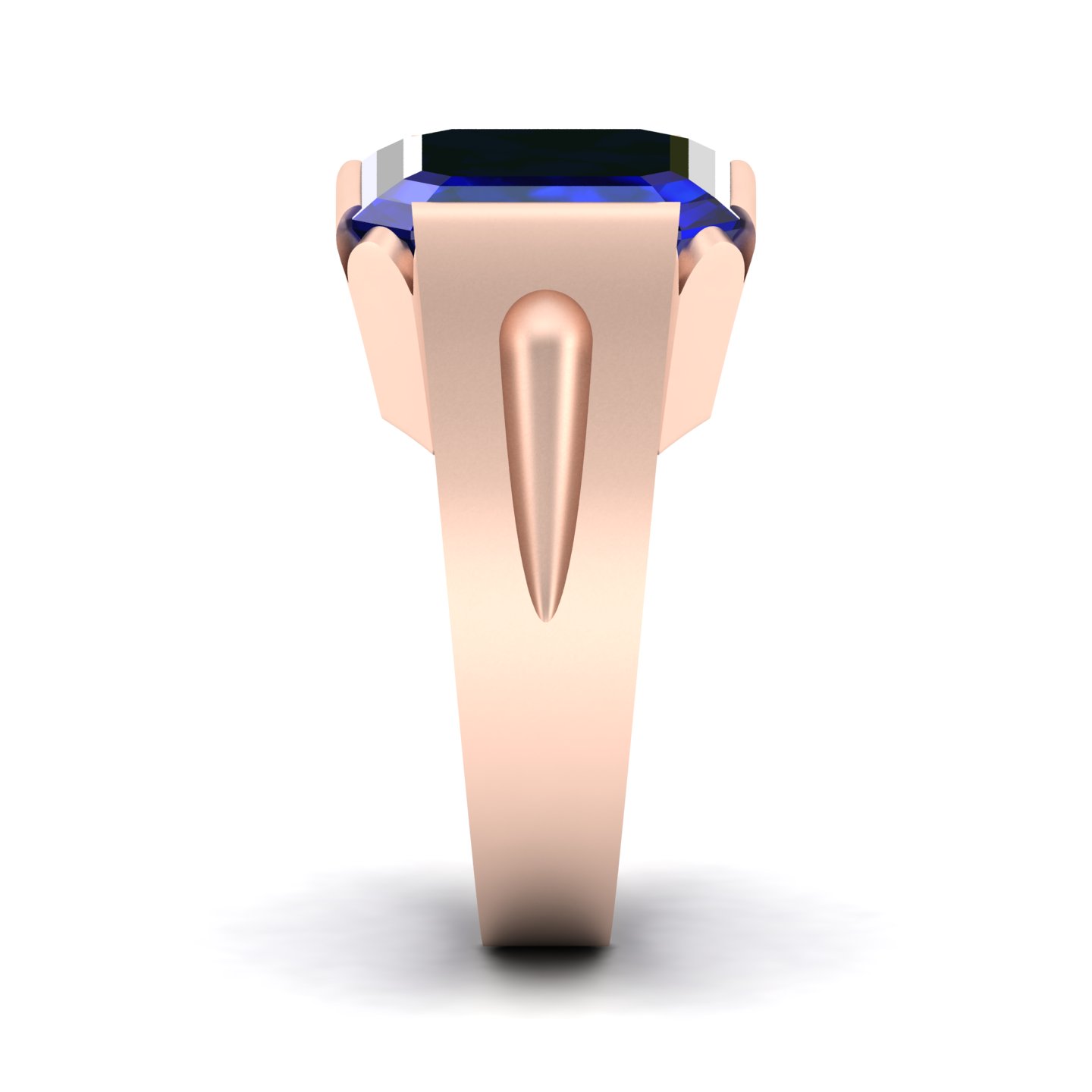 Embrace Solitude Blue sapphire Ring