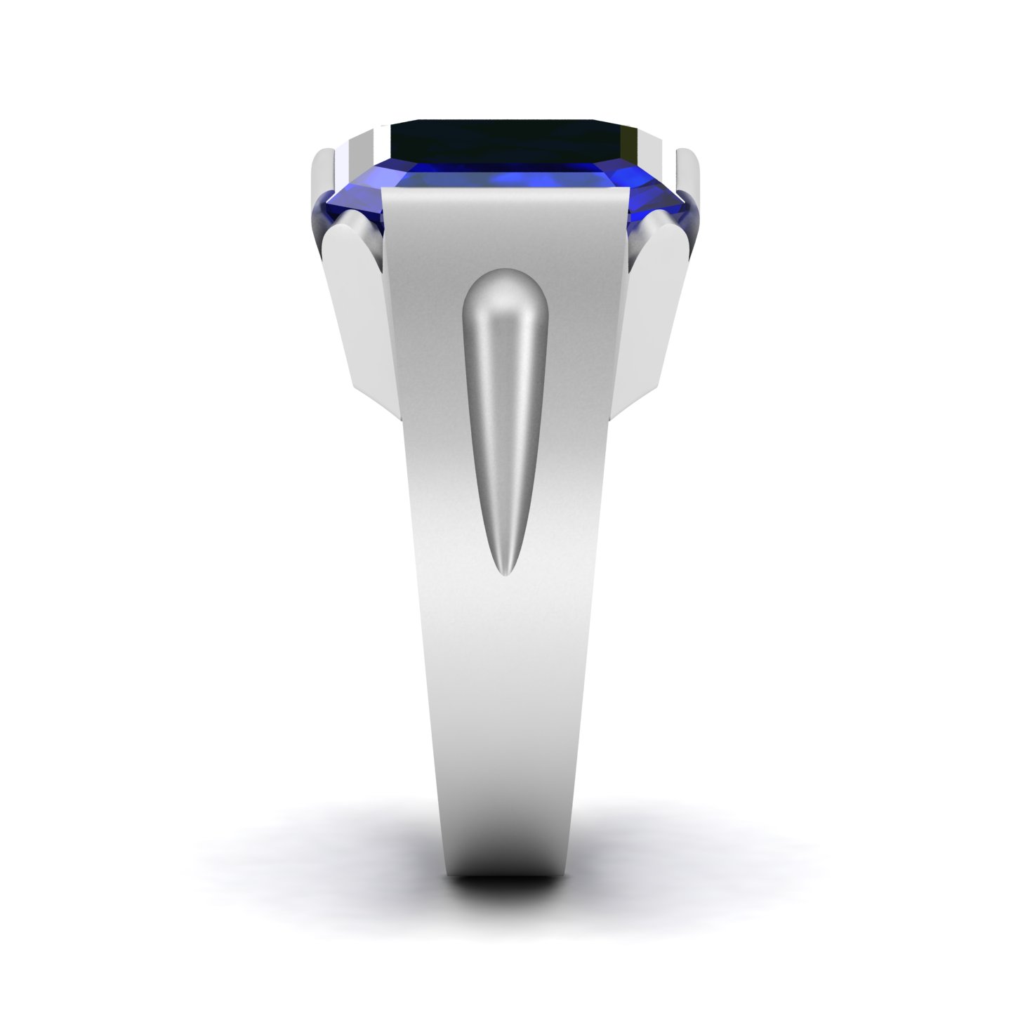 Embrace Solitude Blue sapphire Ring