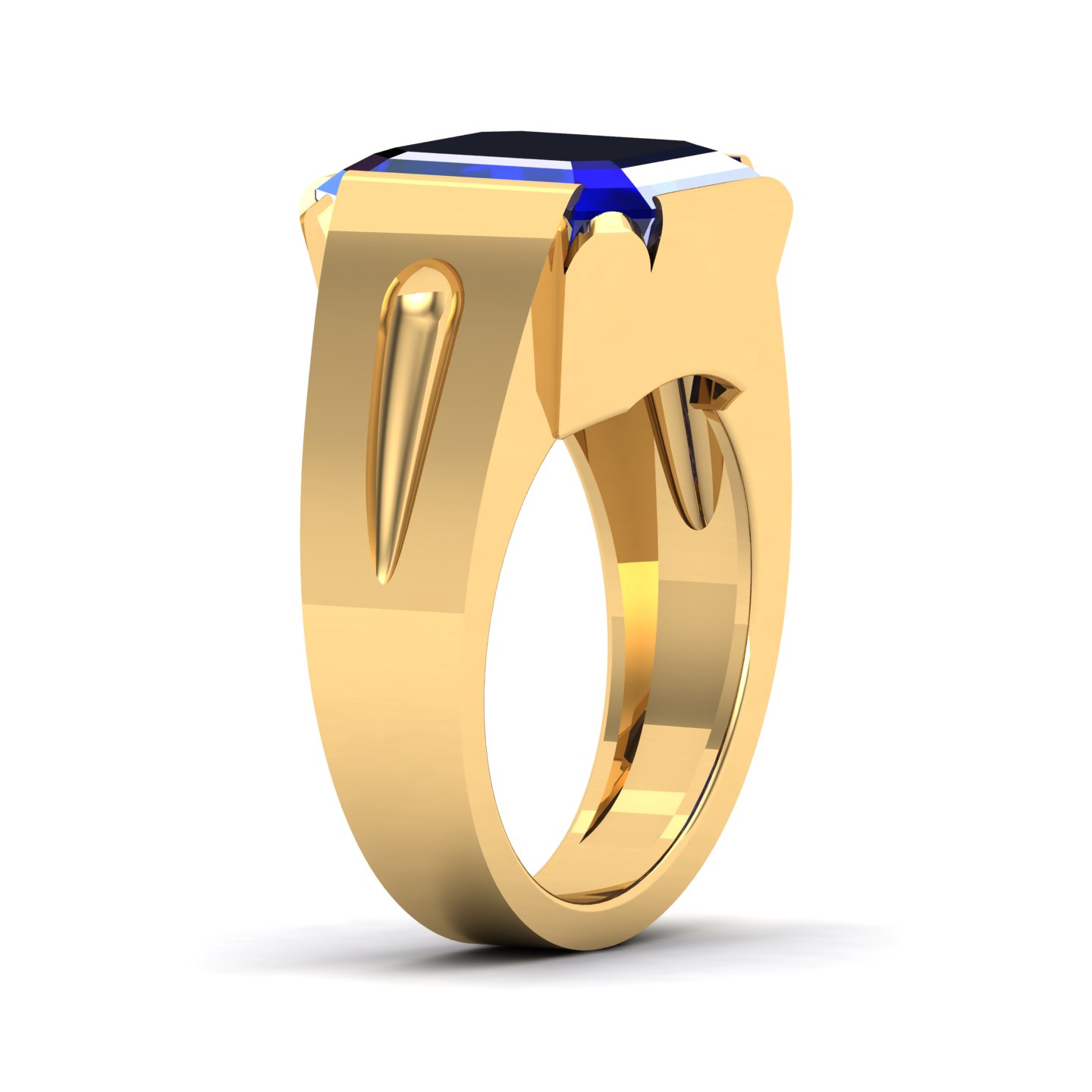 Embrace Solitude Blue sapphire Ring