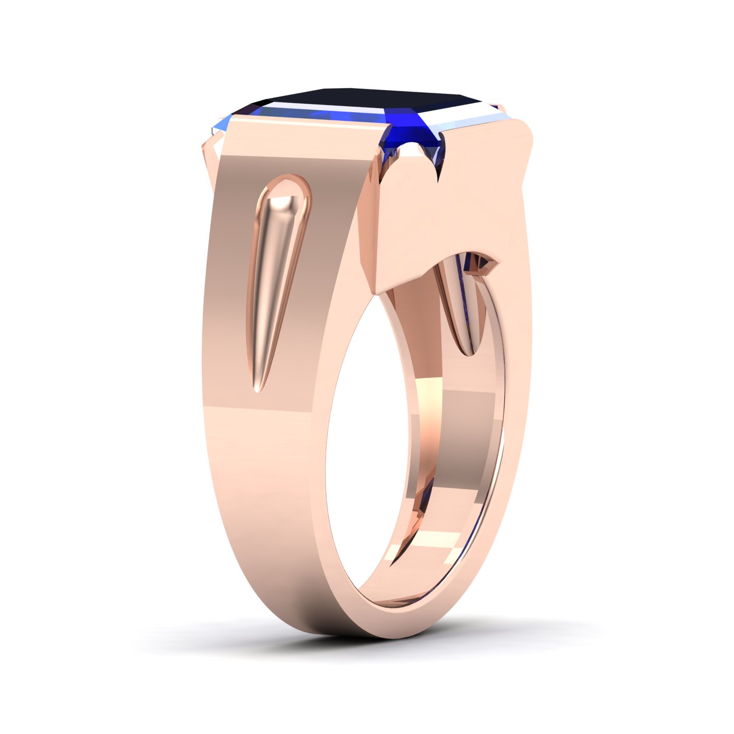 Embrace Solitude Blue sapphire Ring