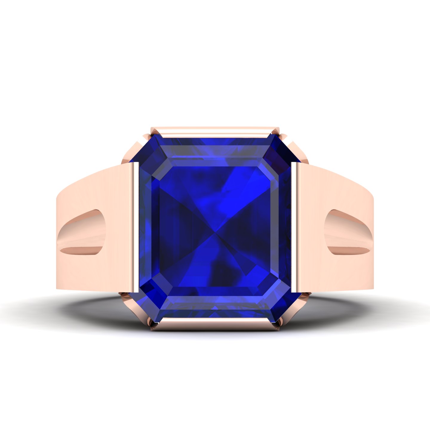 Embrace Solitude Blue sapphire Ring
