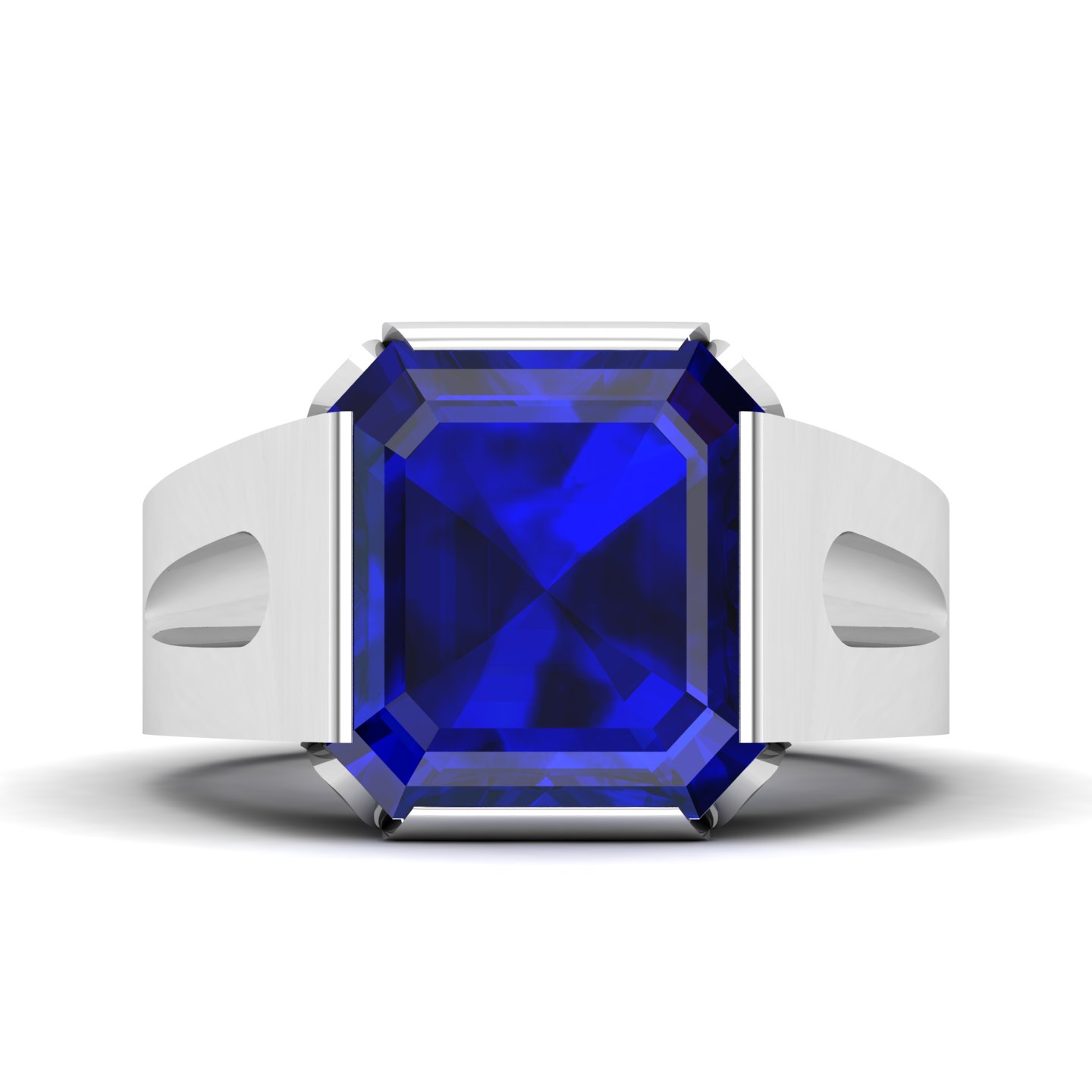 Embrace Solitude Blue sapphire Ring